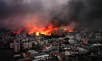 阪神淡路大震災で発生した火災