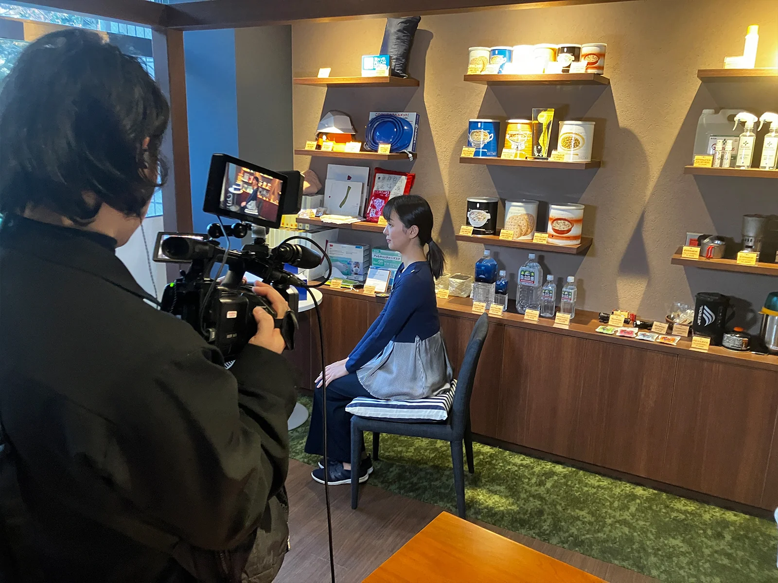 テレビ撮影の様子