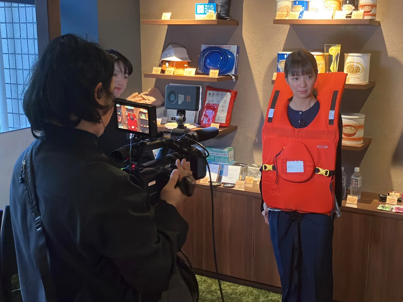 テレビ撮影の様子